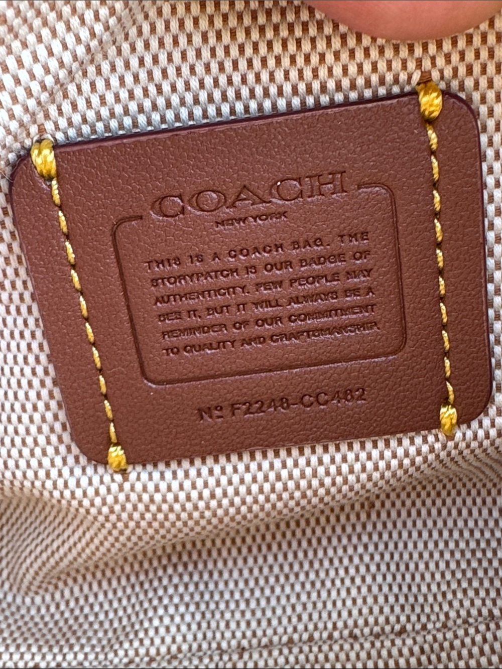 COACH Rogue 12 (tiny) in Glovetanned SMOOTH Brick Red Colorblock NEW, NWOT - Picture 10 of 13